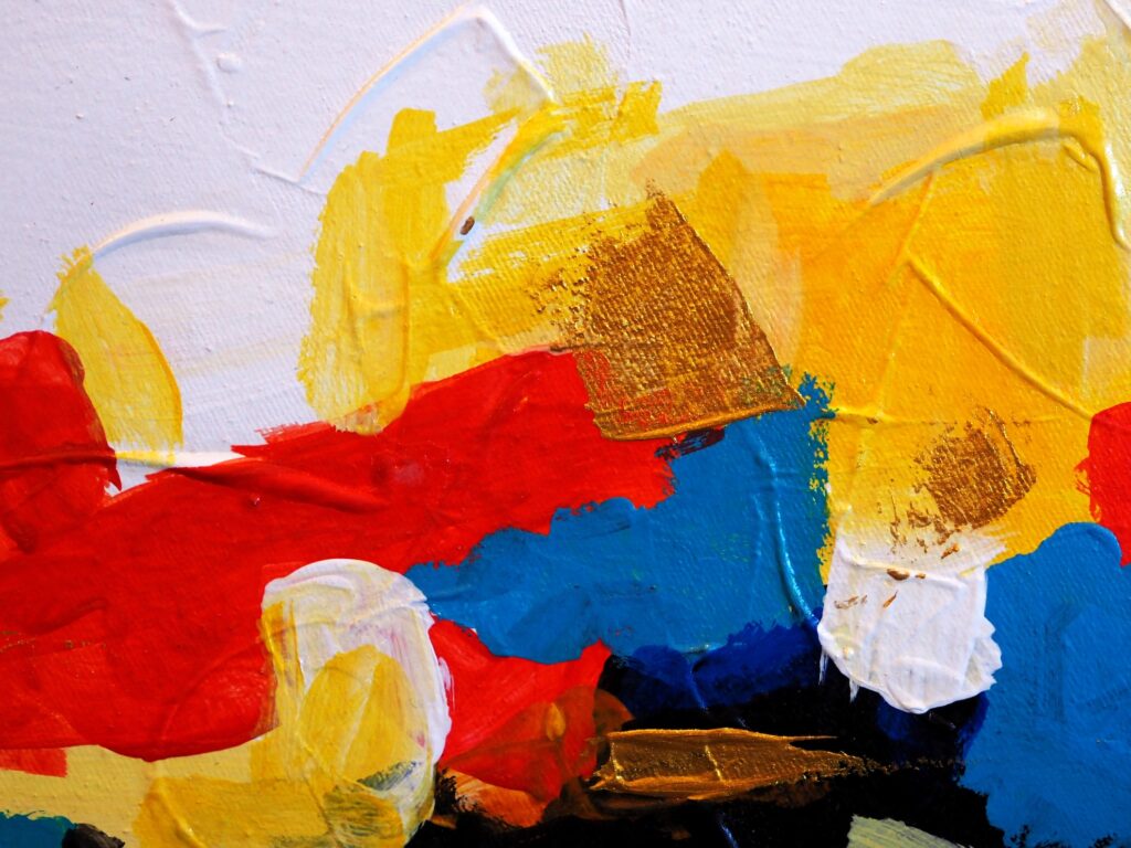 Colorful oil splatters